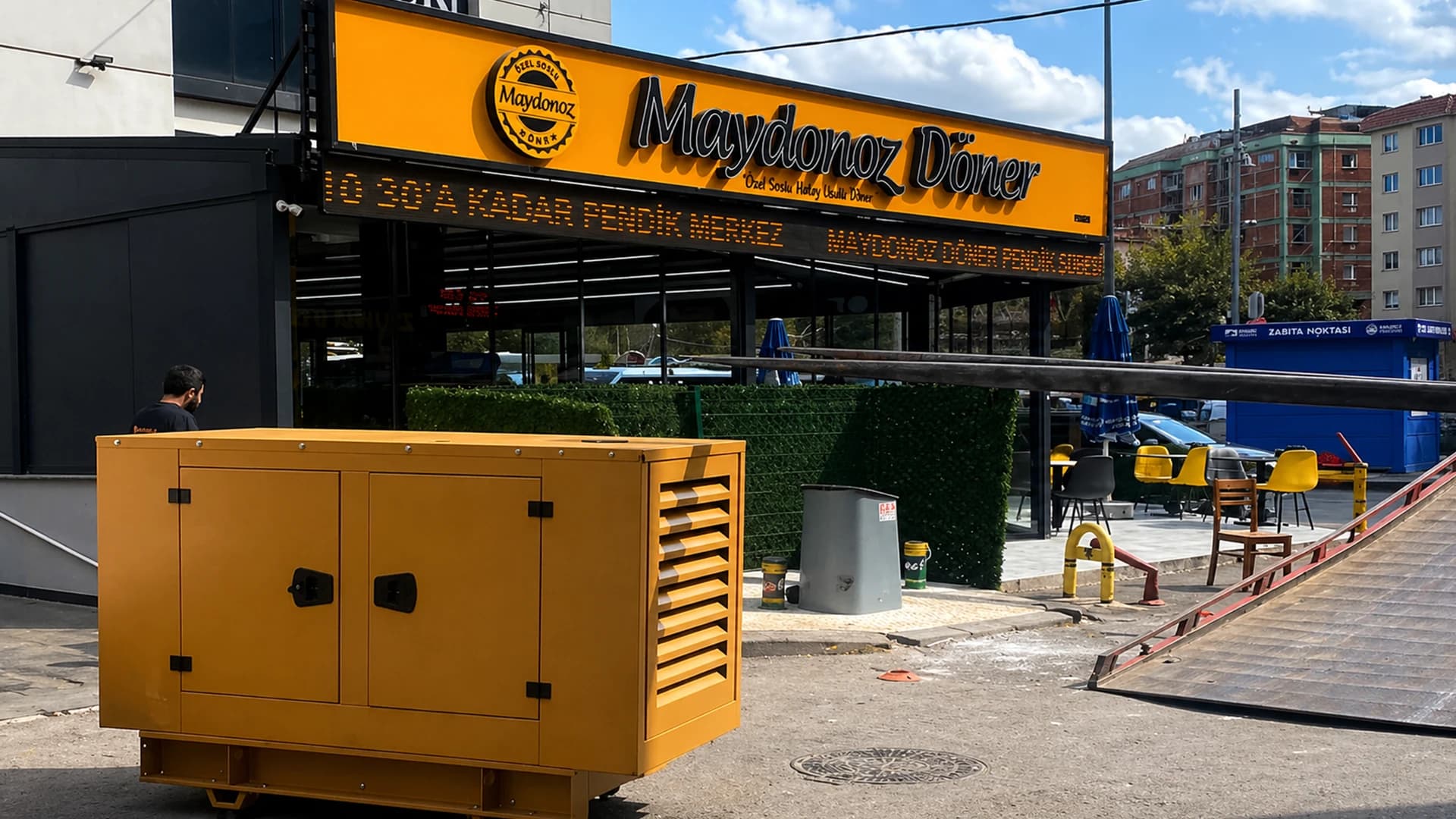 Maydanoz Döner jeneratör ünitesi kurulum görüntüsü