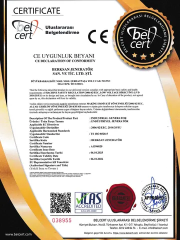 ISO 8528-5 Belgesi