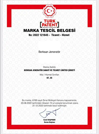 Patent Tescil Belgesi